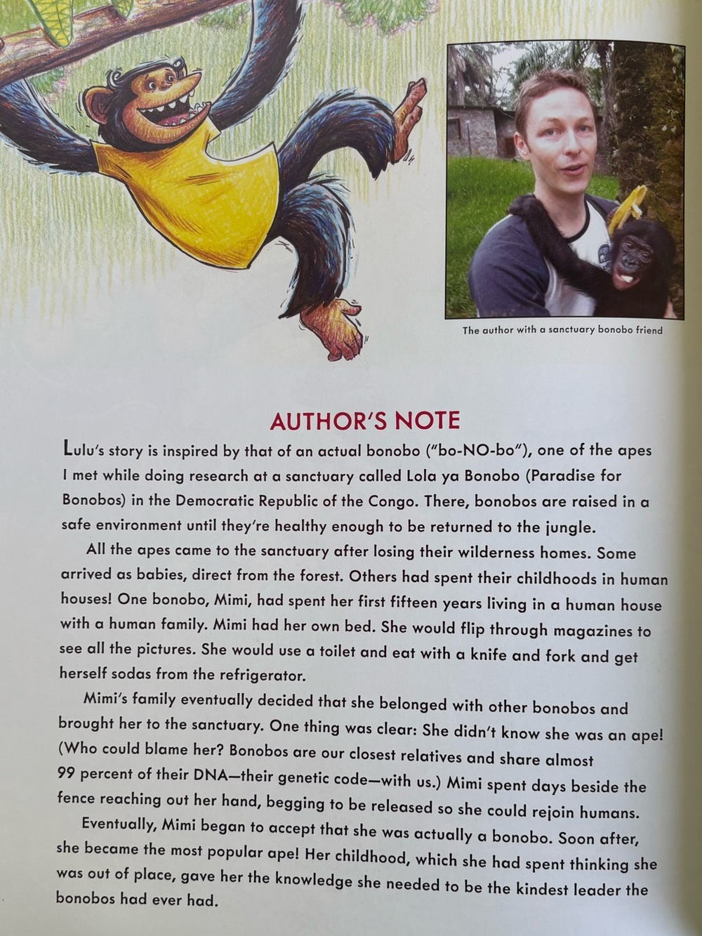 From Lola ya Bonobo Sanctuary, “Lulu & the Others” Book & Plush Bonobo Gift Set - Picture 8 of 14